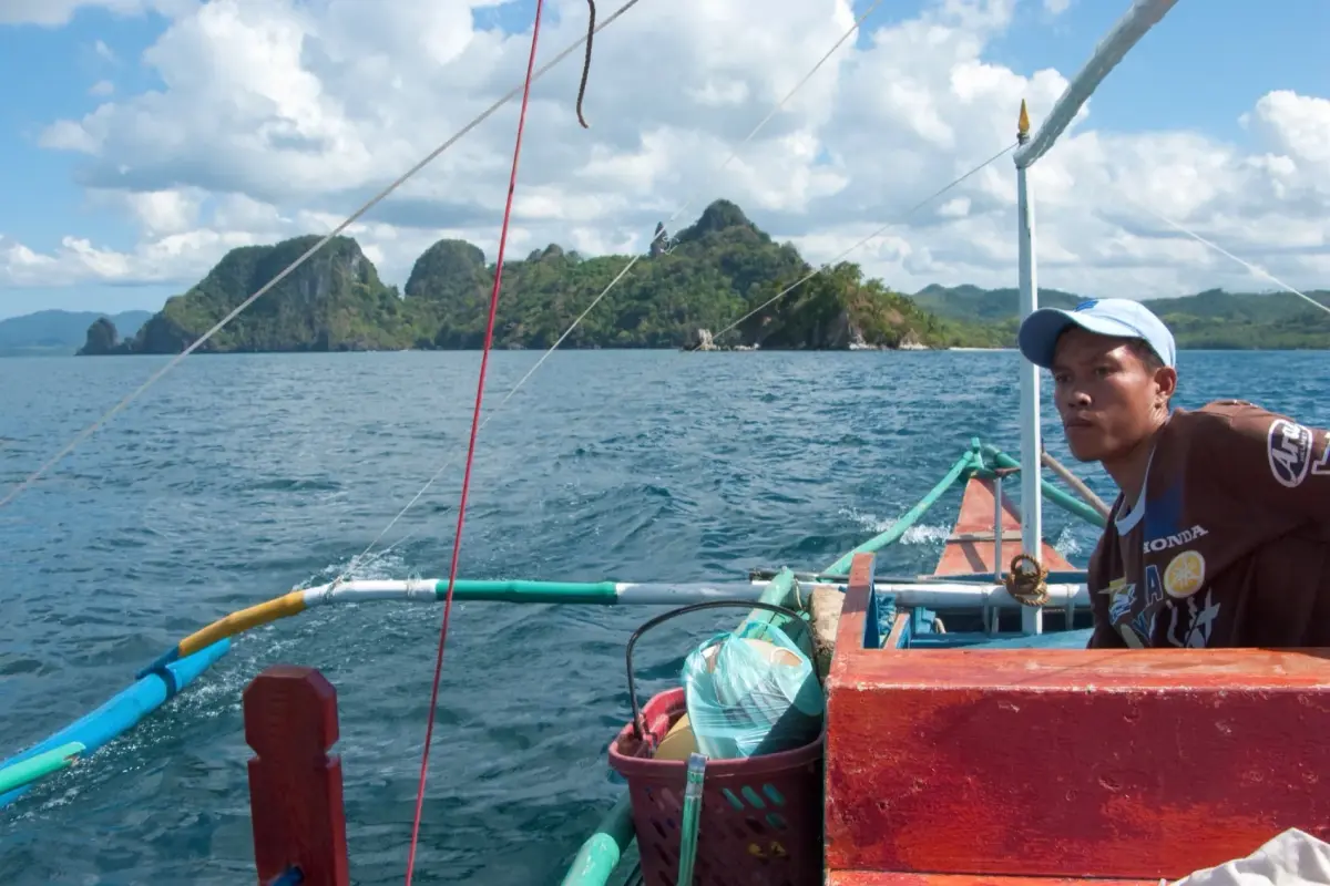 El Nido Bay, Pump boat, Palawan, Philippines